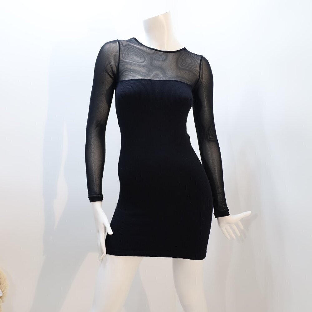 ZARA SEAMLESS TULLE DRESS SIZE S